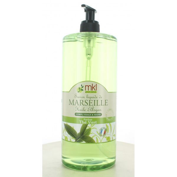 Mkl Green Nature Savon De Marseille Argan Et The Vert Liquide Flacon 1 L 1