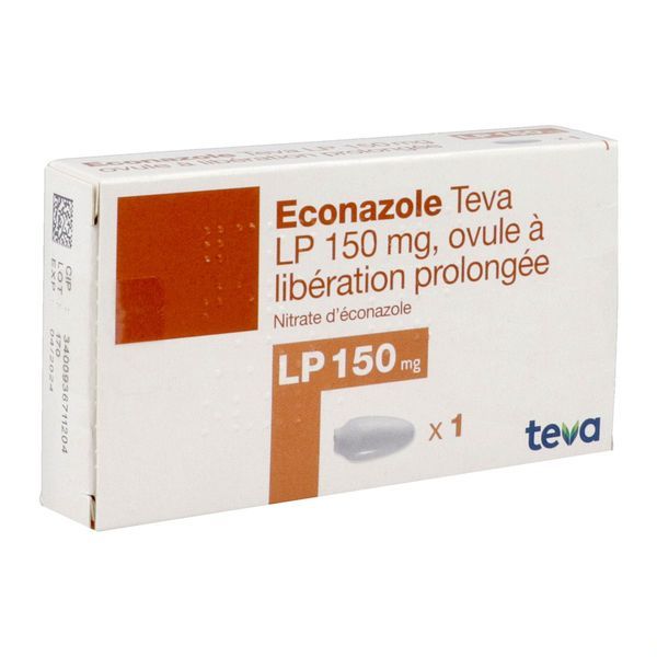 Econazole Teva Lp 150 Mg Ovule A Liberation Prolongee