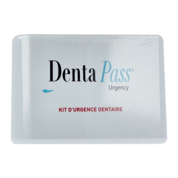 Dentapass Urgency Kit Dentaire Urgence Adulte :1Colle Provisoire+Platre Dentaire+ Bleu 1