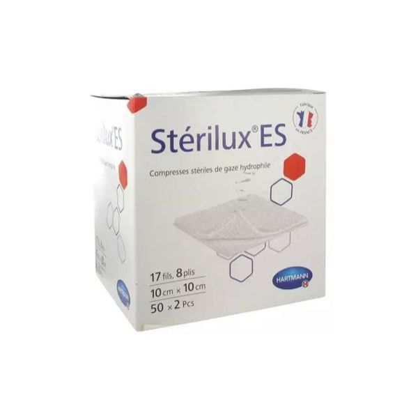 STERILUX ES STERILE 10*10CM (BTE DE 50 POCHT DE 2 CPRESS) CPRESS SACH 100