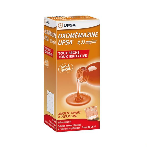 Oxomemazine Upsa 0,33 Mg/Ml Sans Sucre Solution Buvable Edulcoree A L'Acesulfame Potassique B/125