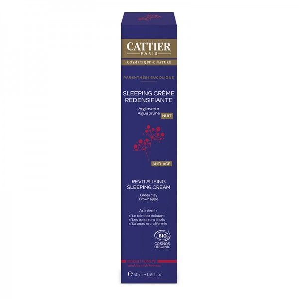 Cattier - Sleeping Crème Redensifiante, Parenthèse Bucolique - 50 ml