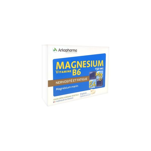 Arkopharma Magnésium Vitamine B6 150 mg 60 Gélules