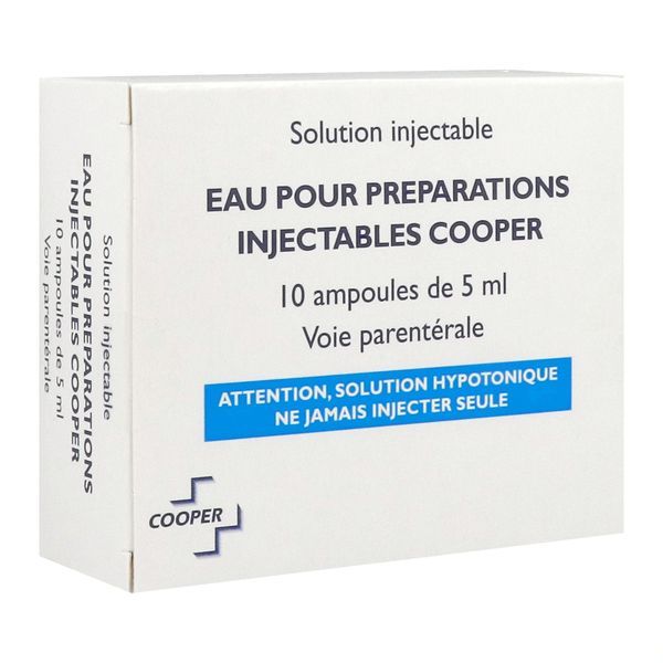 Eau Pour Preparations Injectables Cooper Solution Injectable B/10