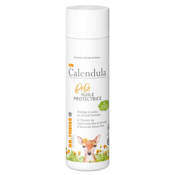 Dr. Theiss - Naturwaren Bio Calendula Bébé, Huile protectrice BIO - 200 ml