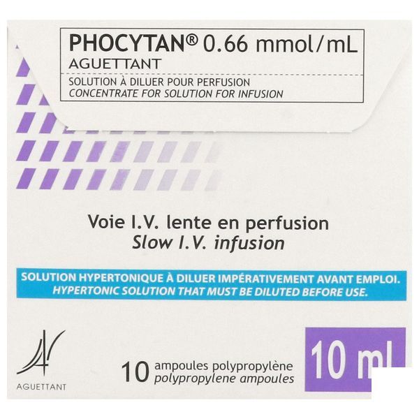 Phocytan 0,66 Mmol/Ml (Glucose-1-Phosphate Disodique Tetrahydrate) Solution A Diluer Pour Perfusion En Ampoule Plastique De 10 Ml B/10