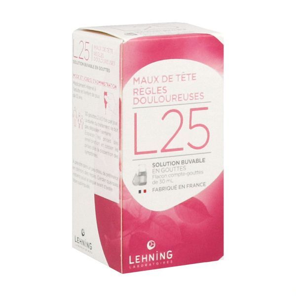 L 25 Solution Buvable En Gouttes 1 Flacon(S) En Verre Jaune(Brun) De 30 Ml Avec Compte-Gouttes