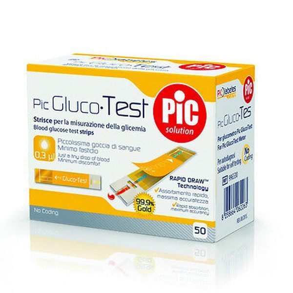 Pic Glucotest Bandelettes Reactive Boite 50