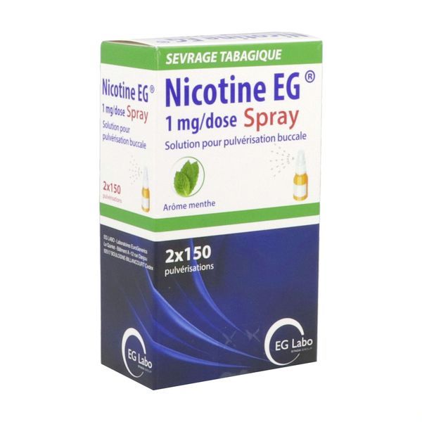 Nicotine Eg 1 Mg/Dose Solution Pour Pulverisation Buccale 15 Ml En Flacon Avec Pompe B/2