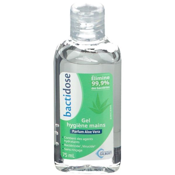 Bactidose Gel Hydroalcoolique Parfume Aloe Vera Flacon 75 Ml 1