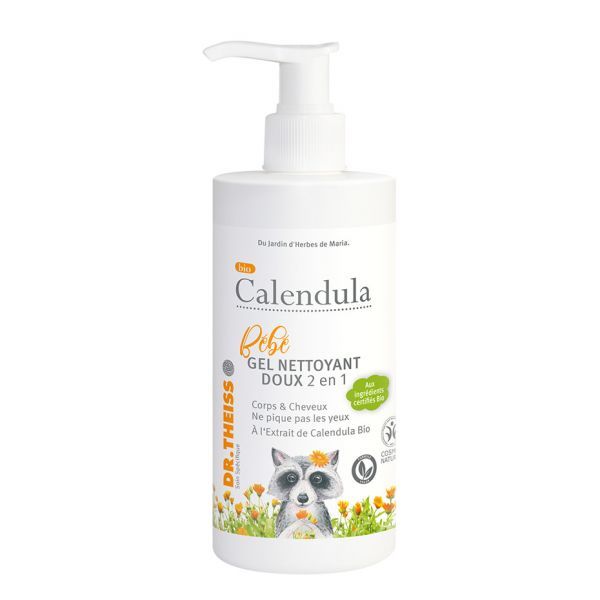 Dr. Theiss - Naturwaren Bio Calendula Bébé, Gel nettoyant 2en1 BIO - 300 ml