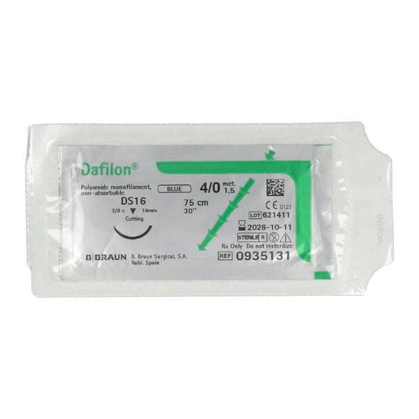 Dafilon Bleu 4/0 75Cm Ds16 Suture 1