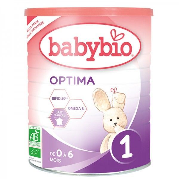 Babybio - Lait 1er âge Babybio 1 Optima BIO de 0 à 6 mois - pot 400 g