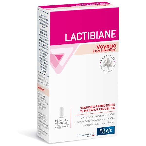 Pilège Lactibiane Voyage 14 gélules