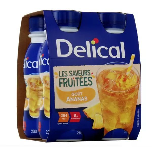 DELICAL BOISSON FRUITEE SAVEUR ANANAS LIQUIDE BOUTEILLE 200 ML 4