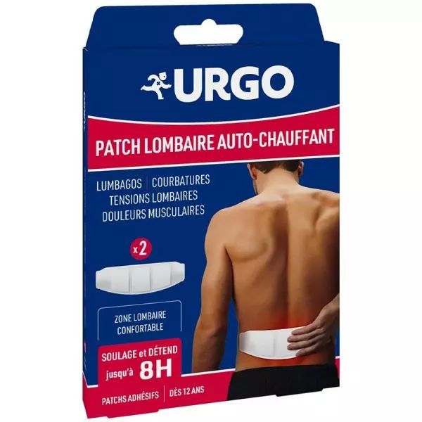 URGO PATCH AUTOCHAUFFANT LOMBAIRE X2