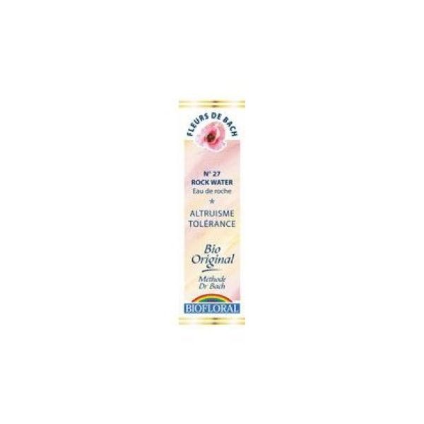 Biofloral Fleurs de Bach Compréhension Acceptation Eau de Roche n°27 Bio 20 ml