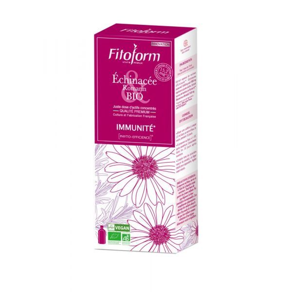 Fitoform Duo immunité BIO : Echinacée & Romarin - flacon 250 ml