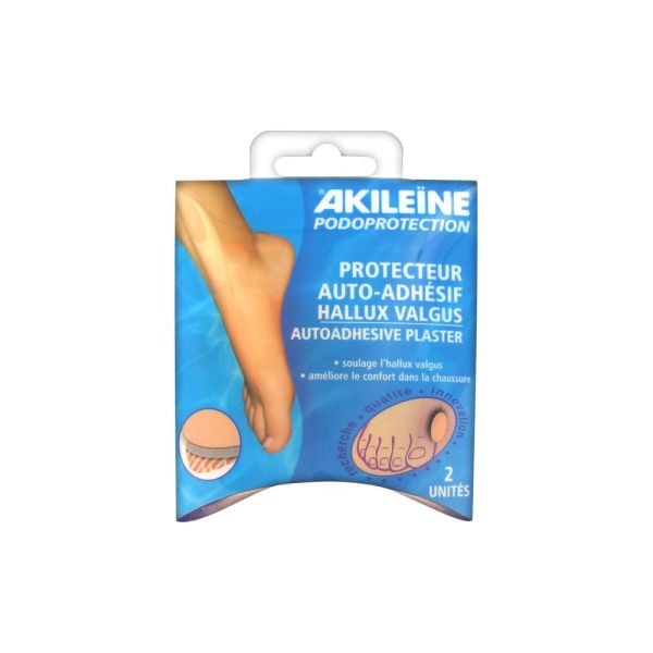 Akileïne Podoprotection Protecteur Auto-Adhésif Hallux Valgus 2 Unités