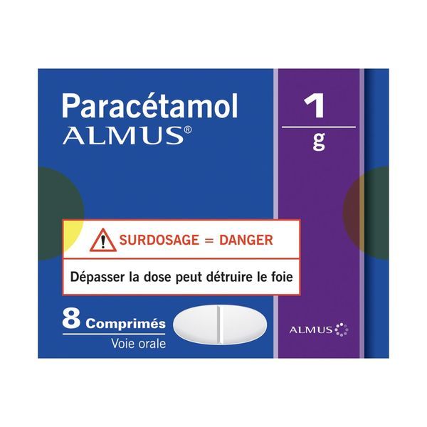 PARACETAMOL ALMUS 1 g comprimés B/8