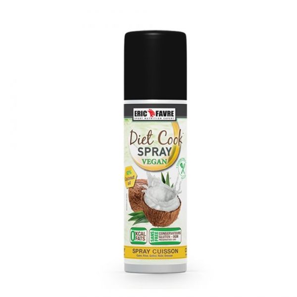 Eric Favre - Diet cook spray vegan, huile de coco - 6 sprays de 200 ml