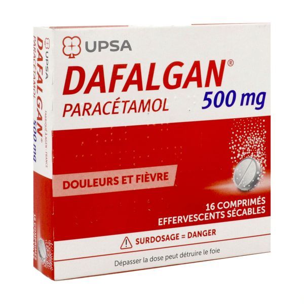 Dafalgan 500 Mg (Paracetamol) Comprimes Effervescents Secables B/16