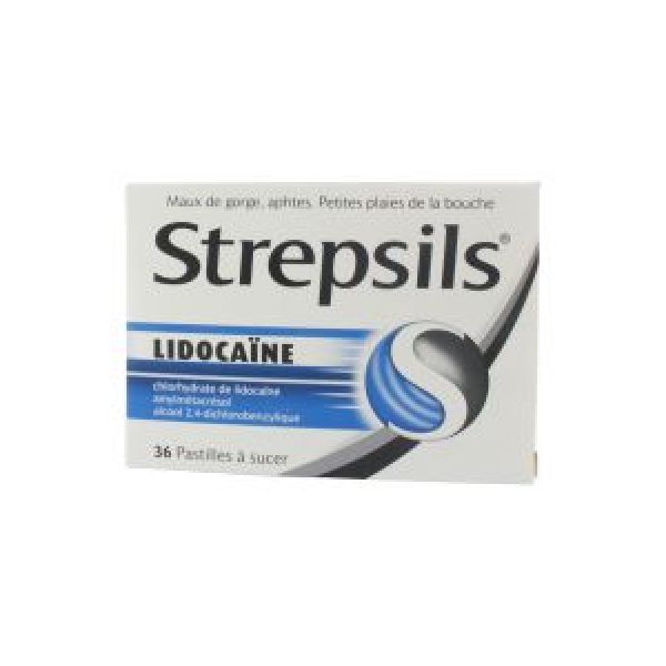 STREPSILS LIDOCAINE PASTILLE B/36