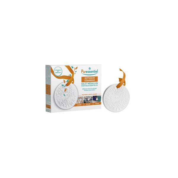 Puressentiel Diffuseur Ceramique Galet Medaillon 1