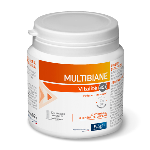 Pilège Multibiane Vitalité 45+ 120 gélules 120 gélules