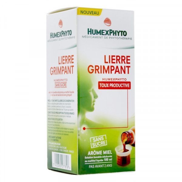 Lierre Grimpant Humexphyto Sans Sucre Solution Buvable Edulcoree Au Maltitol Liquide 1 Flacon(S) En Verre Brun De 100 Ml Avec Gobelet(S) Doseur(S) Pol