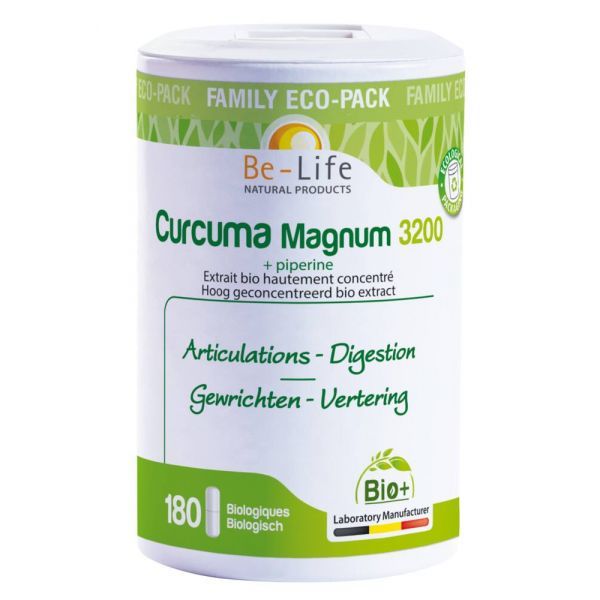 BioLife Curcuma 3200 Magmum BIO - 180 gélules