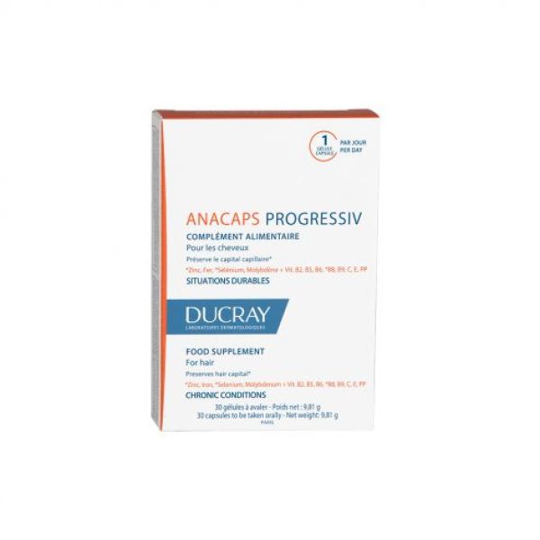 Ducray Anacaps Progressiv Gelule Boite 30