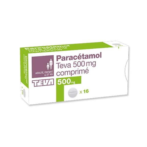 PARACETAMOL TEVA 500 mg gélules B/16