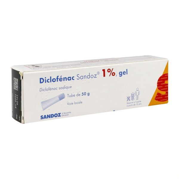 DICLOFENAC SANDOZ 1 % gel 50 g en tube