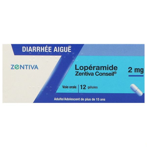 LOPERAMIDE ZENTIVA CONSEIL 2 mg gélule B/12