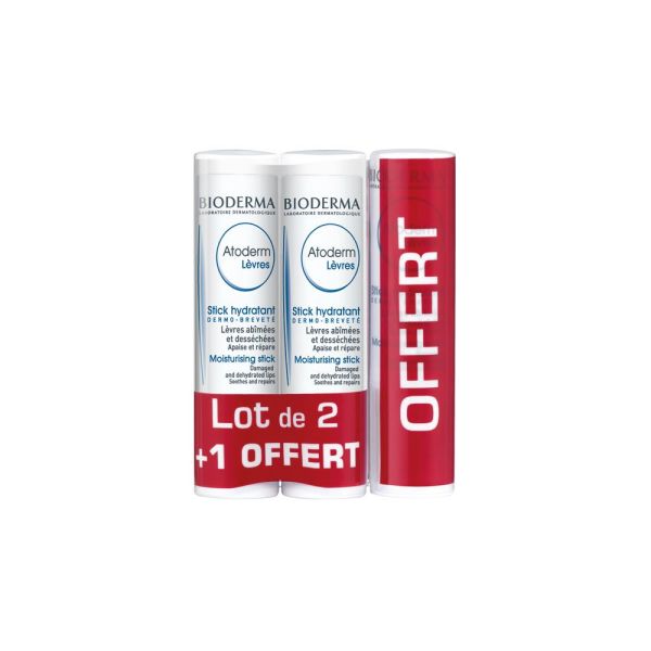 Atoderm Levres Stick Hydratant Nouvelle Charte Creme 4 G 3