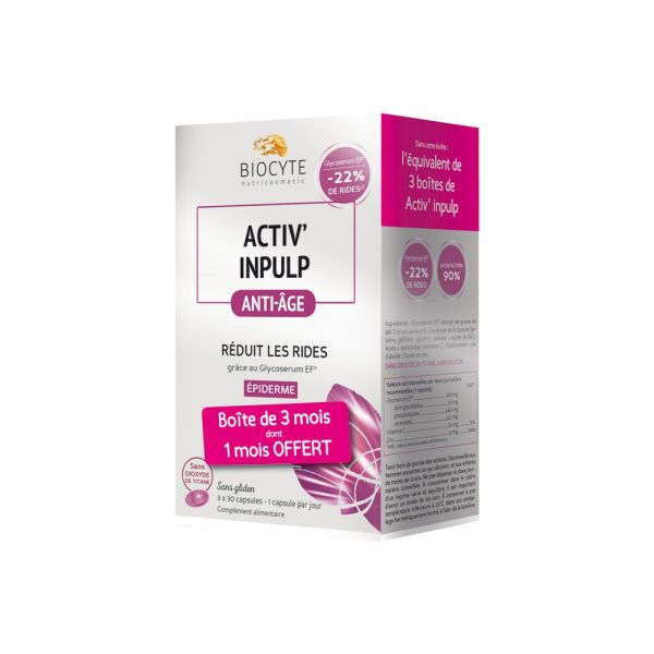 Biocyte Activ' Inpulp 3 x 30 Capsules