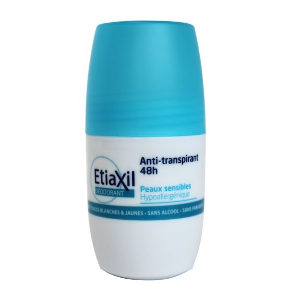 Etiaxil anti-transpirant 48h - roll-on soin quotidien sans alcool 