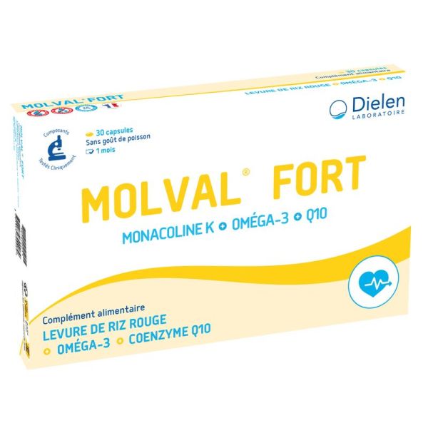 Molval Fort - Nouvelle Formule Monacoline 2,9Mg/Posologie 1 Caps/Jour Capsule 30