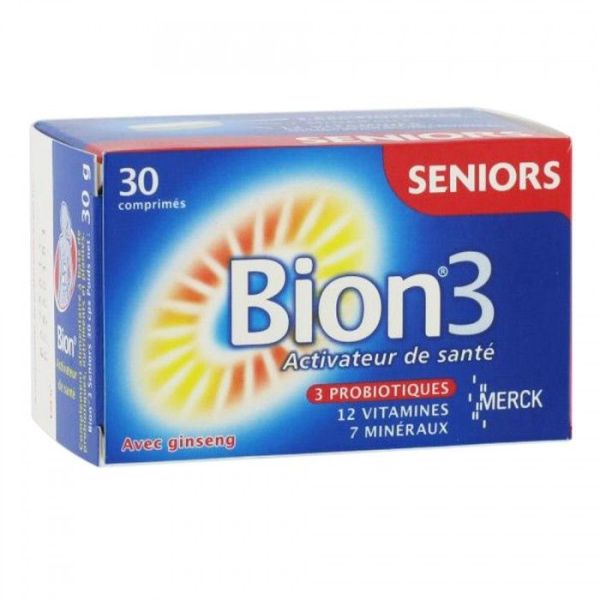 Bion 3 seniors 30 comprimes - tonus & forme - compléments alimentaires