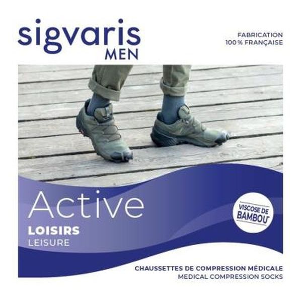 Sigvaris Sigh2 Activ Loisirs New Chaussettes Homme Noir Mn 2