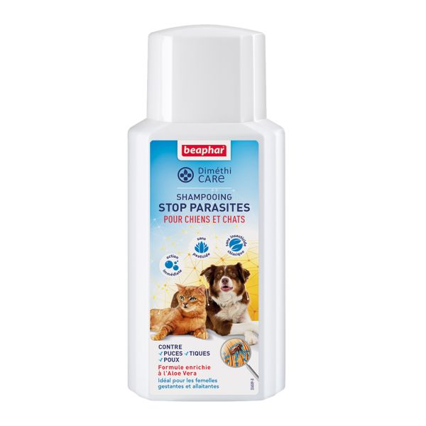 Dimethicare Stop Parasites Shamp Chiens Chats Au Dimethicone Shampooing Flacon 200 Ml 1