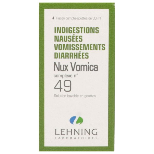 Nux Vomica Complexe N 49 Solution Buvable En Gouttes 1 Flacon(S) En Verre Jaune(Brun) De 30 Ml Avec Compte-Gouttes