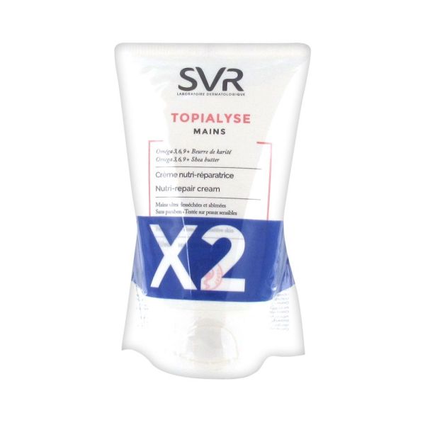 SVR Topialyse Crème Nutri-Réparatrice Mains Lot de 2 x 50 ml