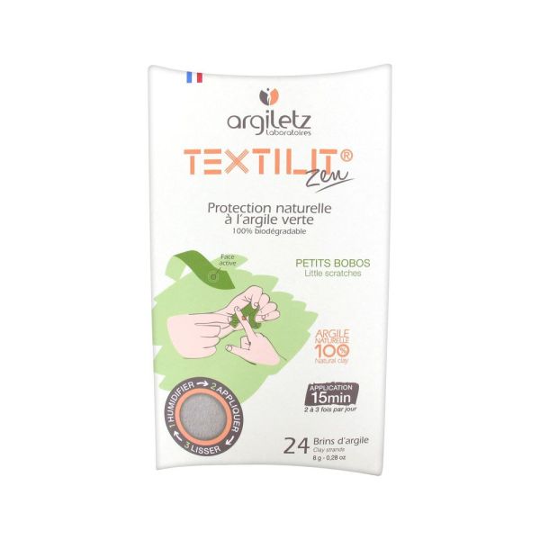 Argiletz Textilit Zen Protection Naturelle à l'Argile Verte 24 Brins