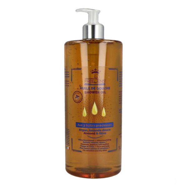 Freesens Huile De Douche Aux 3 Huiles Precieuses Flacon 1 L 1