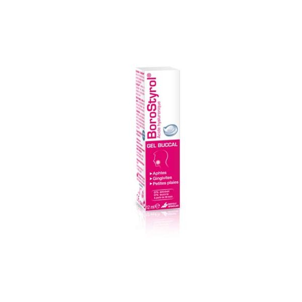 BOROSTYROL GEL BUCCAL PRES X12