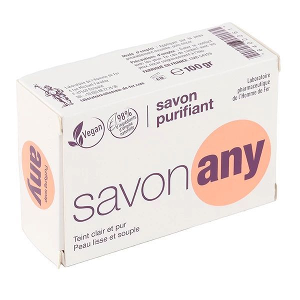 Savon ANY - Savon purifiant - Pain de 100 g