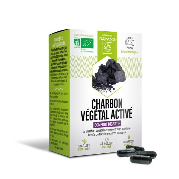 DAYANG CHARBON VEGETAL ACTIF BIO GELULE BOITE 30