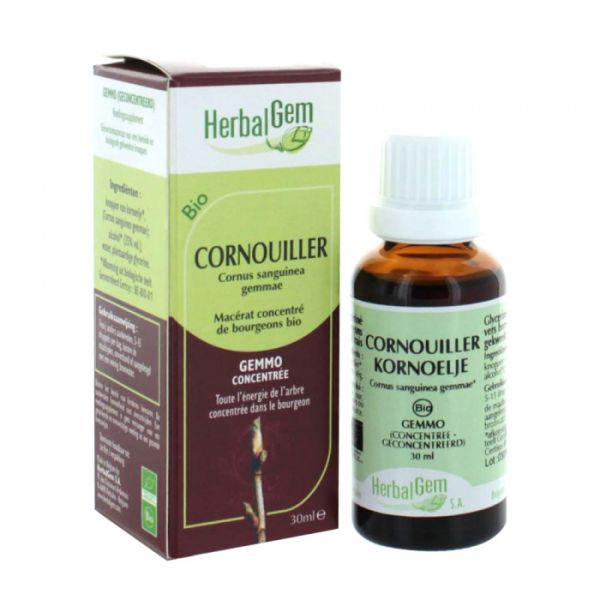 Herbalgem Macerat Glycerine De Bourgeons Cornouiller Complexe Bio Flacon 30 Ml 1